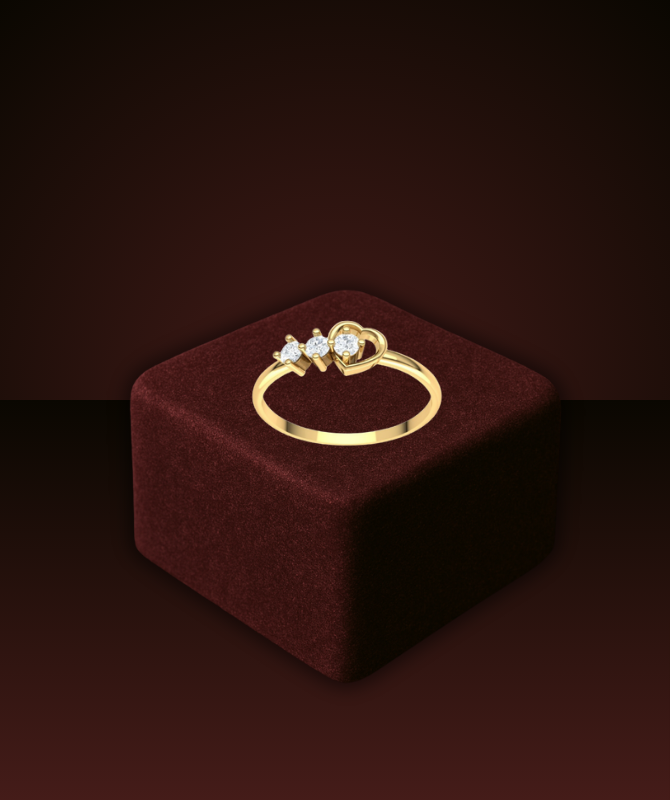 Gold Ring with Diamonds