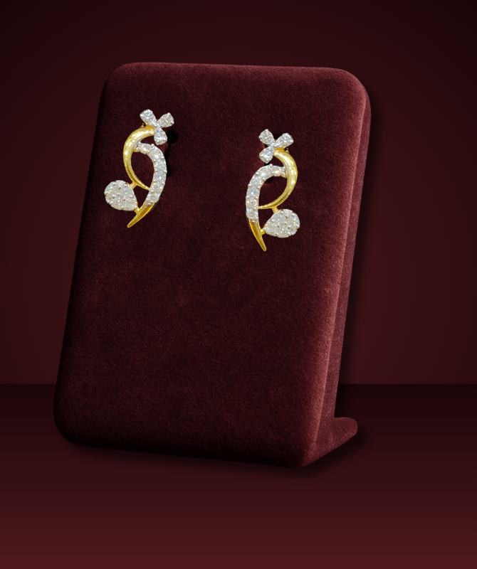 Bloom Curve Diamond Earrings