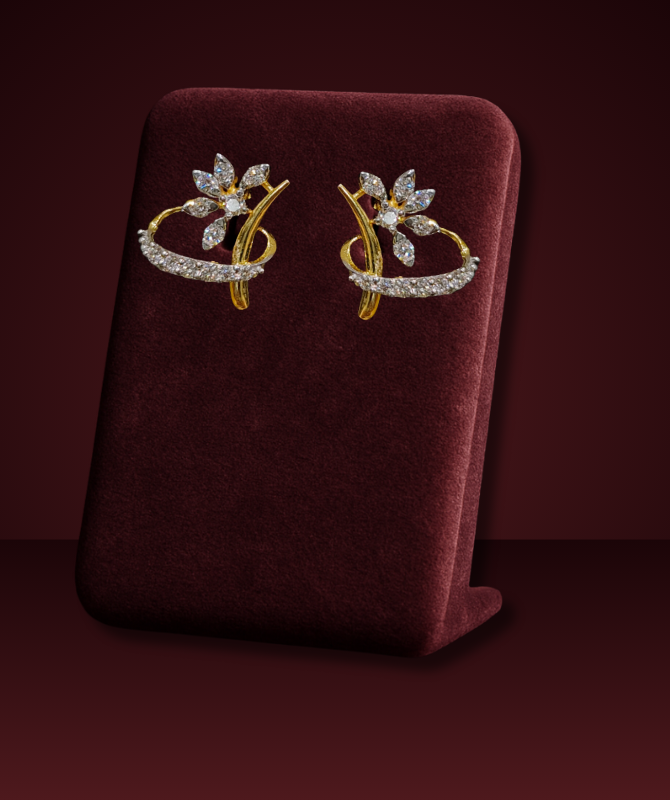 Petal Wrap Diamond Studs